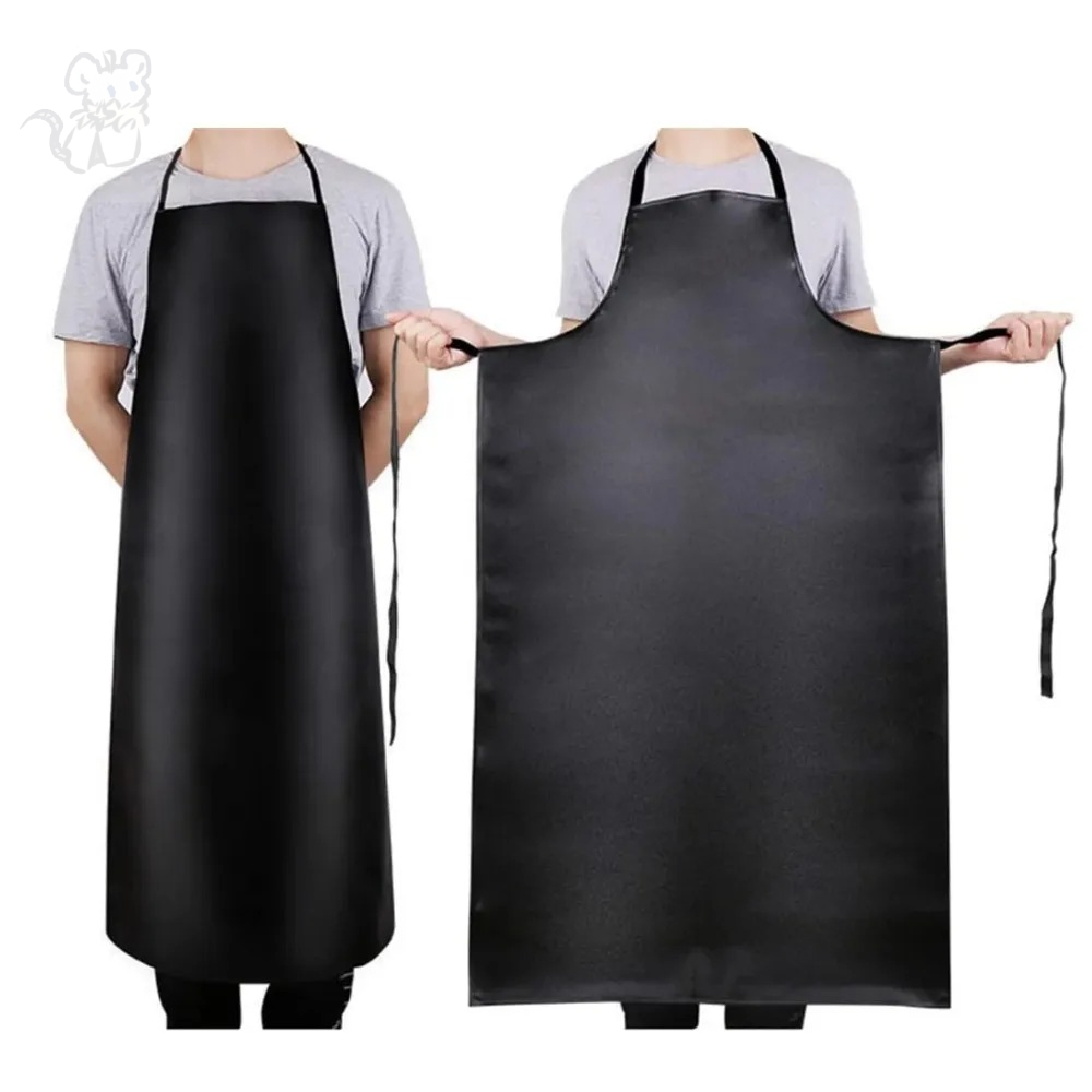 Leatherwork Apron - PU Leather Waterproof Heavy Duty Bib