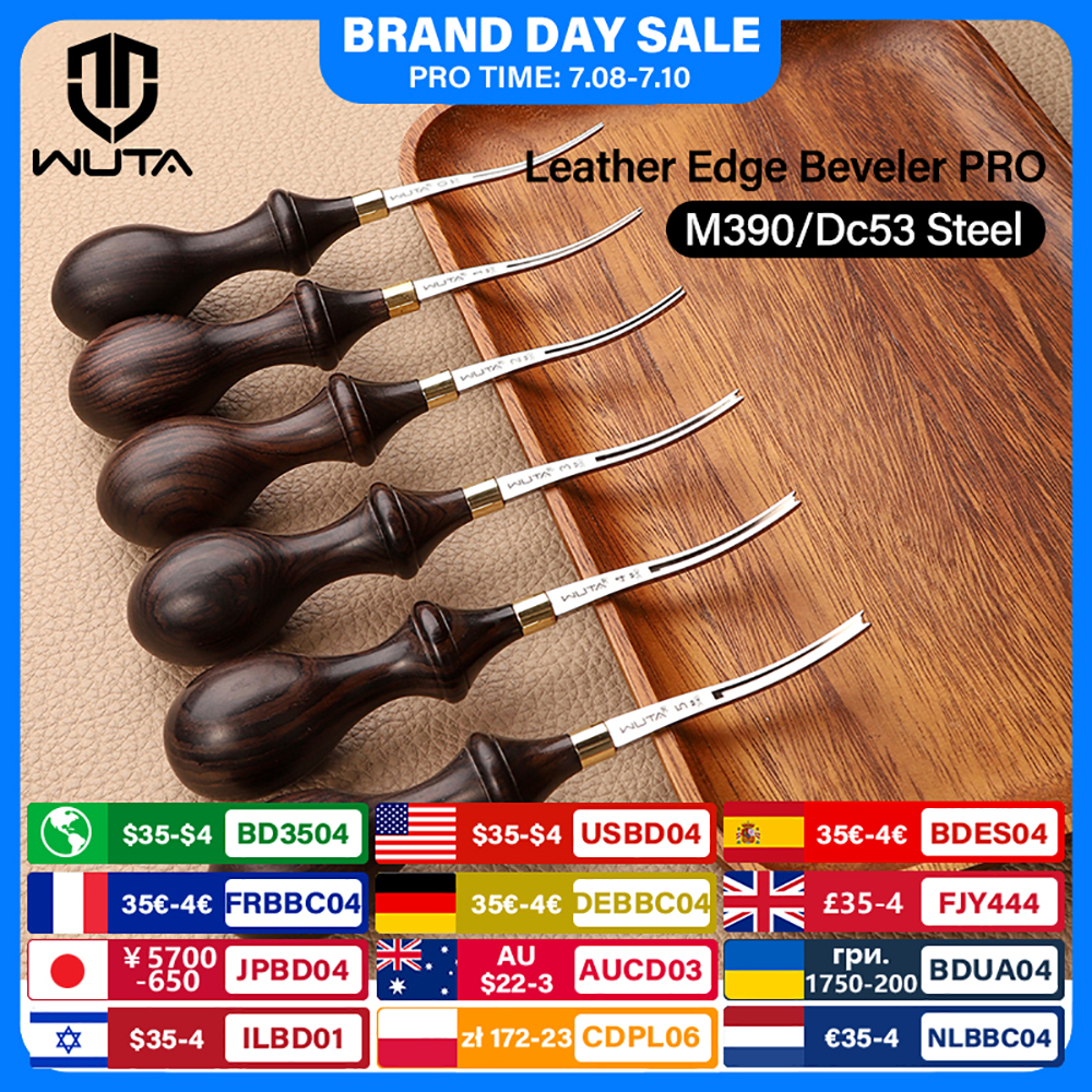 Leatherwork Edge Creaser - WUTA 1PC Leather Edge Beveler PRO