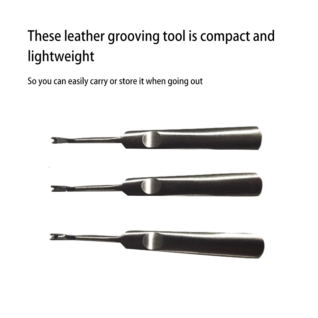 3Pcs Leather Groover Kit U V S - مراجعة Leatherwork Edge Creaser وسعره
