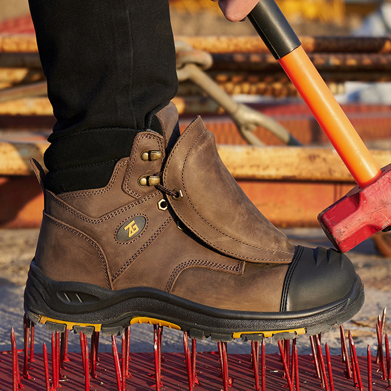 Genuine Leather Work Safety Bo - مراجعة Leather Work Flats وسعره