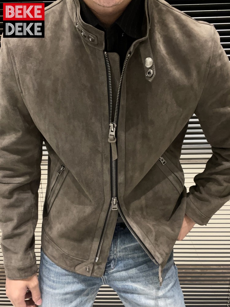 Fashion Mens New Slim Fit Stan - مراجعة Leather Work Jacket Mens وسعره