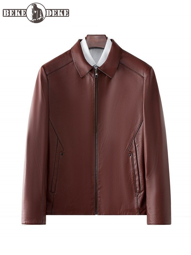 Mens Business Casual Work Cowh - مراجعة Leather Work Jacket Mens وسعره