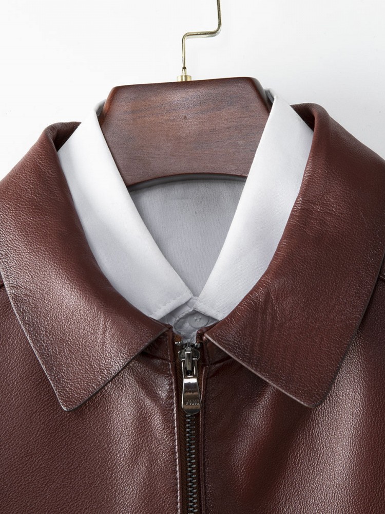 Mens Business Casual Work Cowh - مراجعة Leather Work Jacket Mens وسعره