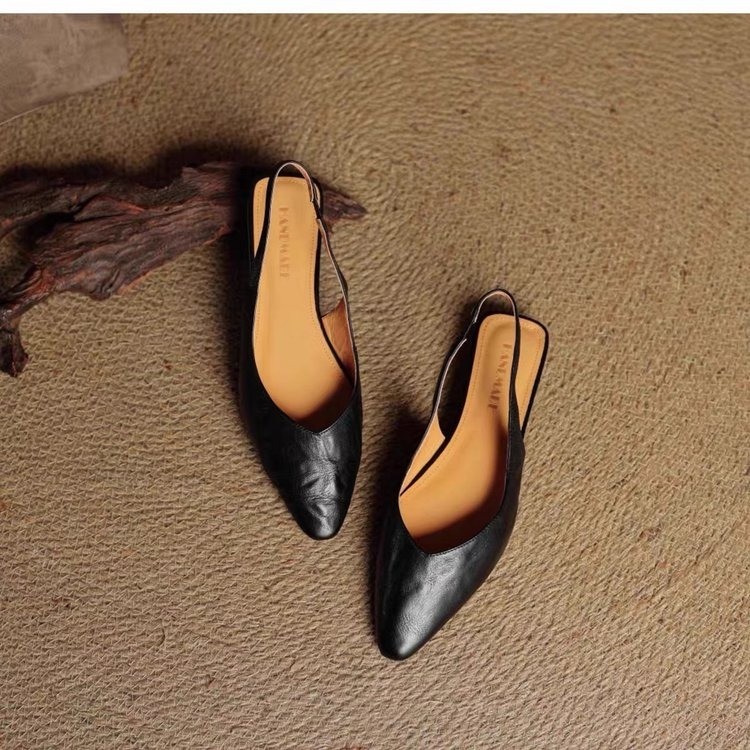 Women's French Vintage Soft Le - مراجعة Leather Work Flats وسعره