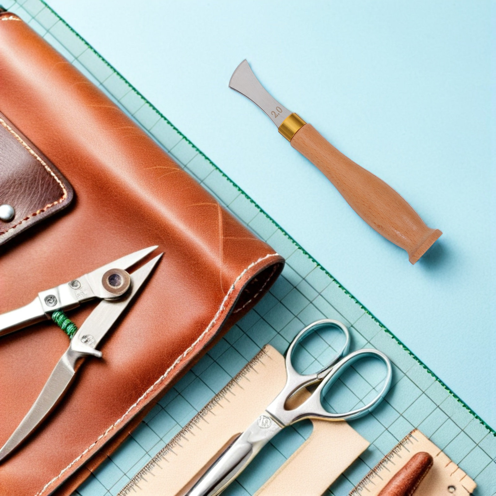 Edge Creaser Tool Stainless St - مراجعة Leatherwork Edge Creaser وسعره