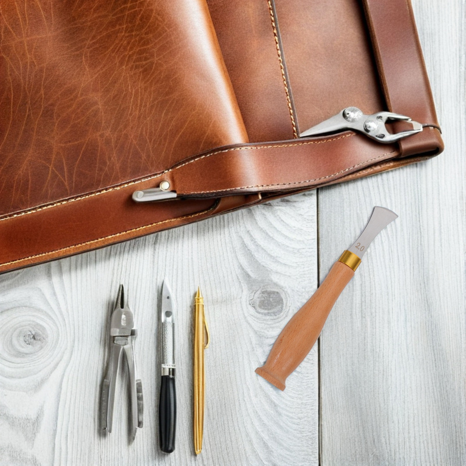 Edge Creaser Tool Stainless St - مراجعة Leatherwork Edge Creaser وسعره