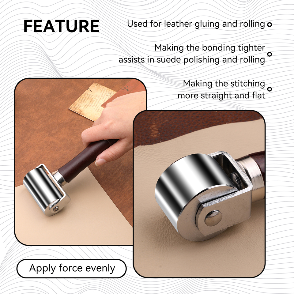 Leather Press Edge Roller with - مراجعة Leatherwork Edge Creaser وسعره