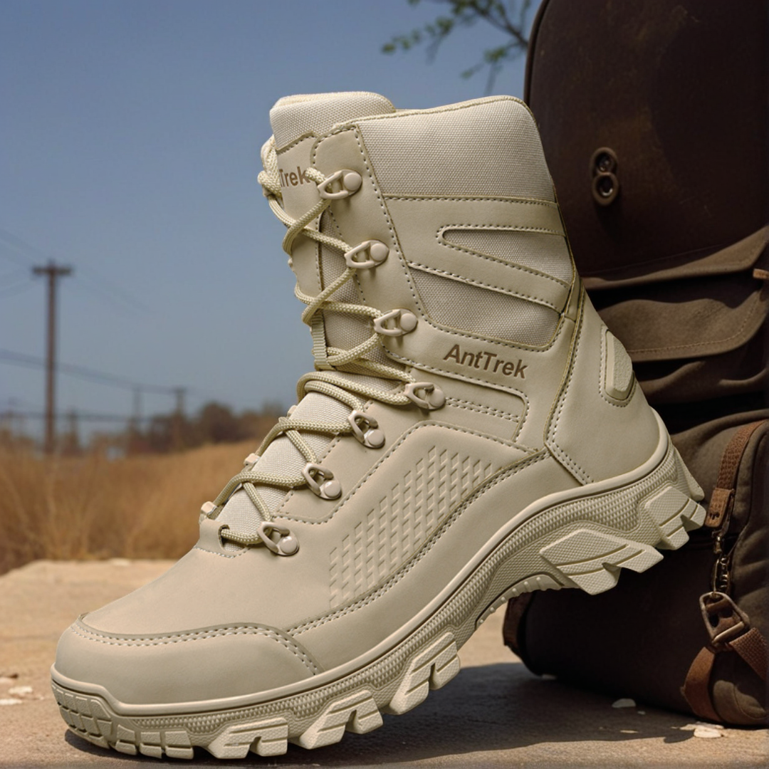 New Men Tactical Boots Hunting - مراجعة Leather Work Flats وسعره