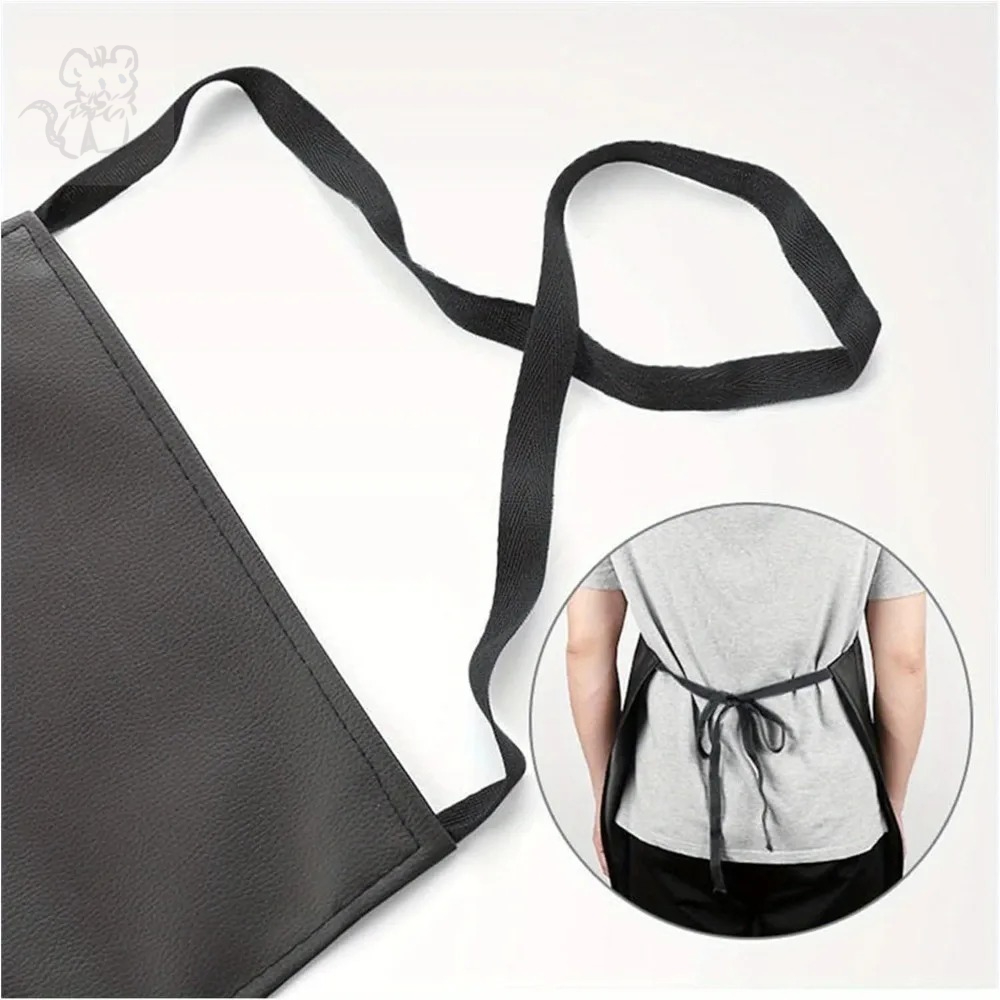 PU Leather Waterproof Heavy Du - مراجعة Leatherwork Apron وسعره