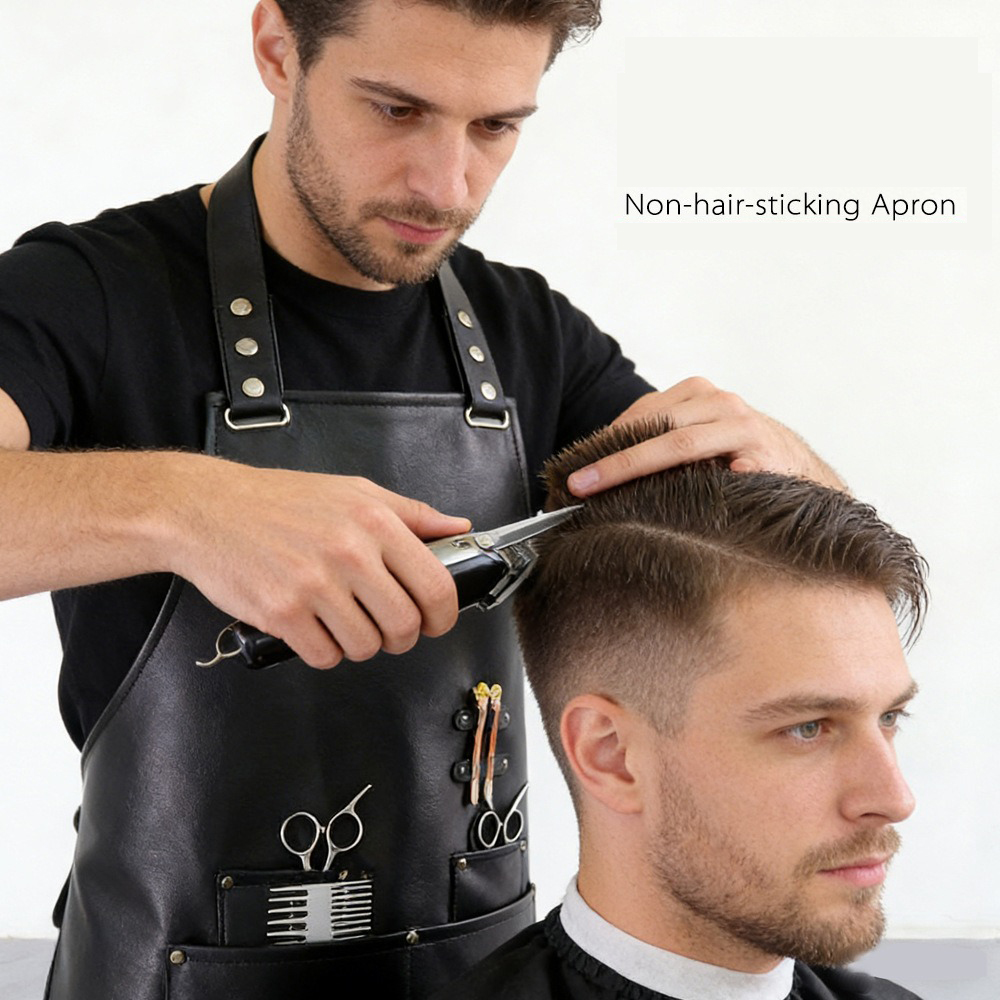 PU Soft Leather Apron Barber's - مراجعة Leatherwork Apron وسعره