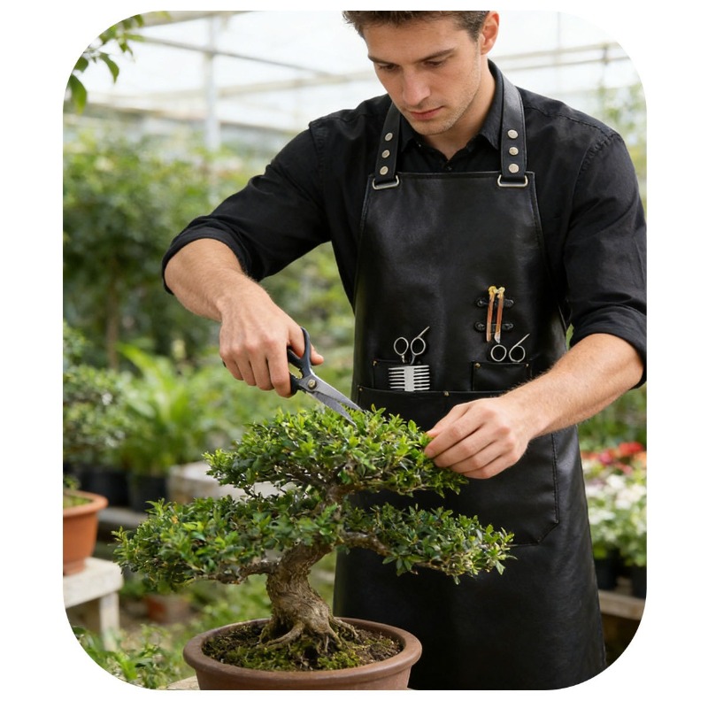 PU Soft Leather Apron Barber's - مراجعة Leatherwork Apron وسعره
