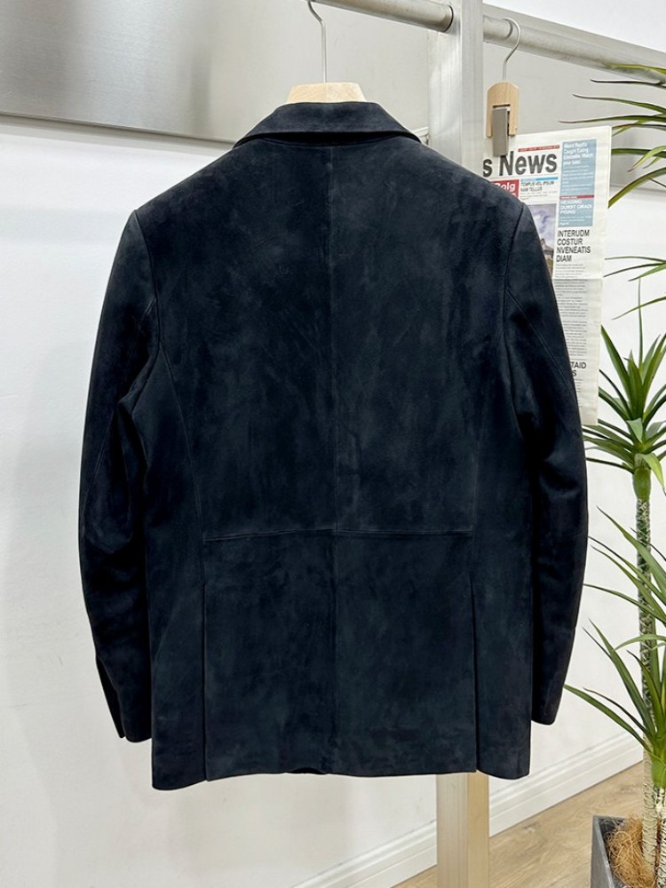 Vintage Suede Sheepskin Elegan - مراجعة Leather Work Jacket Mens وسعره