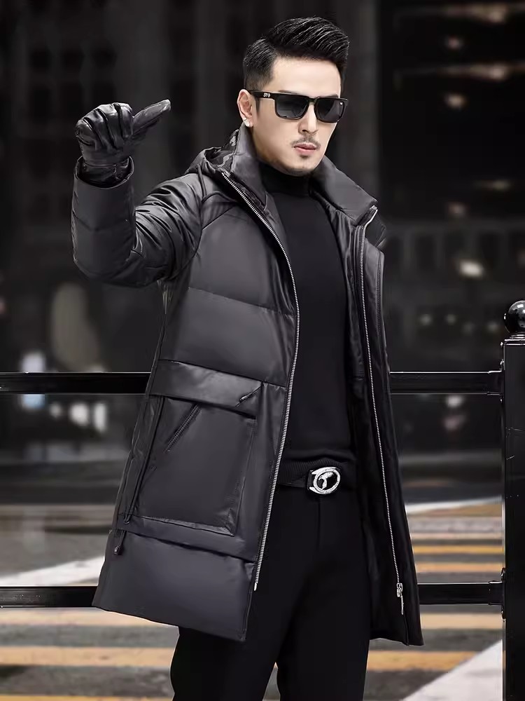 Winter Mens Thick Warm White G - مراجعة Leather Work Jacket Mens وسعره
