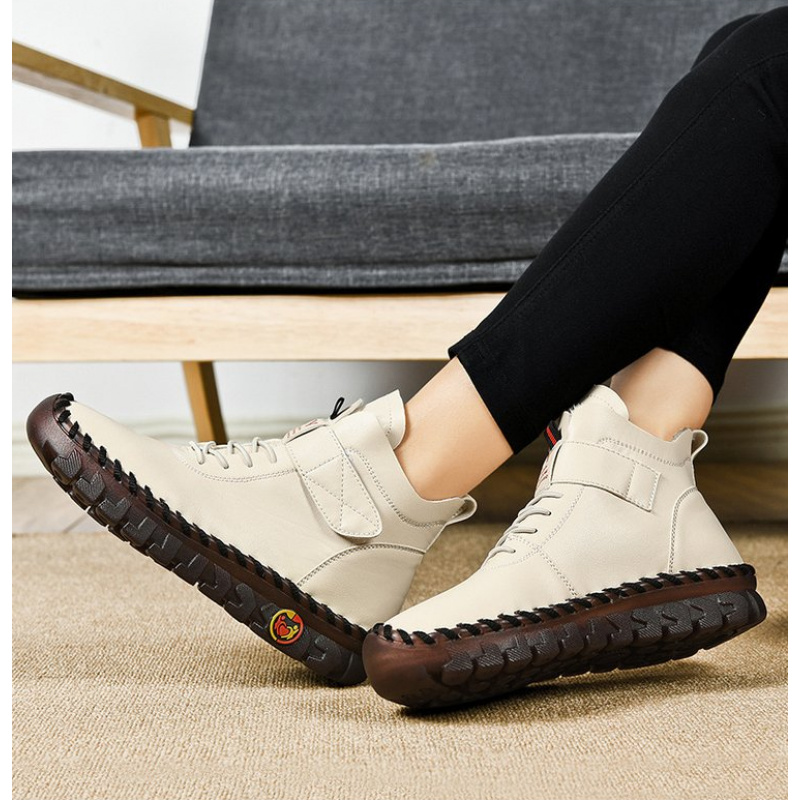 Winter Fleece-Lined Warm Cotto - مراجعة Leather Work Flats وسعره