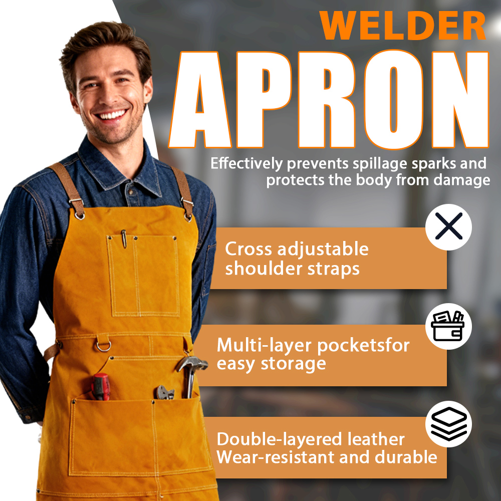 Oxhide Leather Welding Apron C - مراجعة Leatherwork Apron وسعره