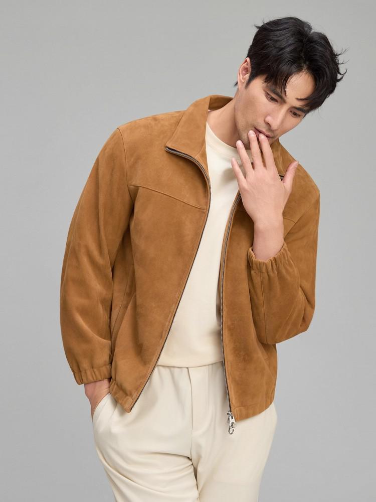 Luxury Mens Soft Natural Suede - مراجعة Leather Work Jacket Mens وسعره