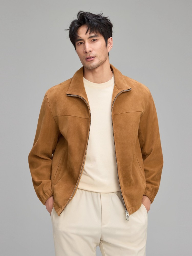 Luxury Mens Soft Natural Suede - مراجعة Leather Work Jacket Mens وسعره