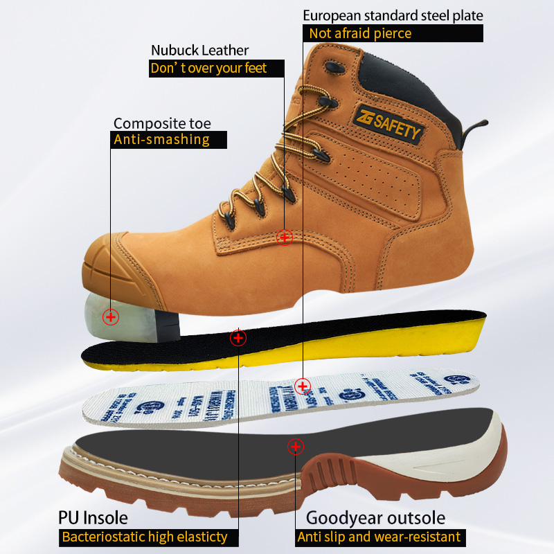Cowhide Work Boots Genuine Lea - مراجعة Leather Work Flats وسعره