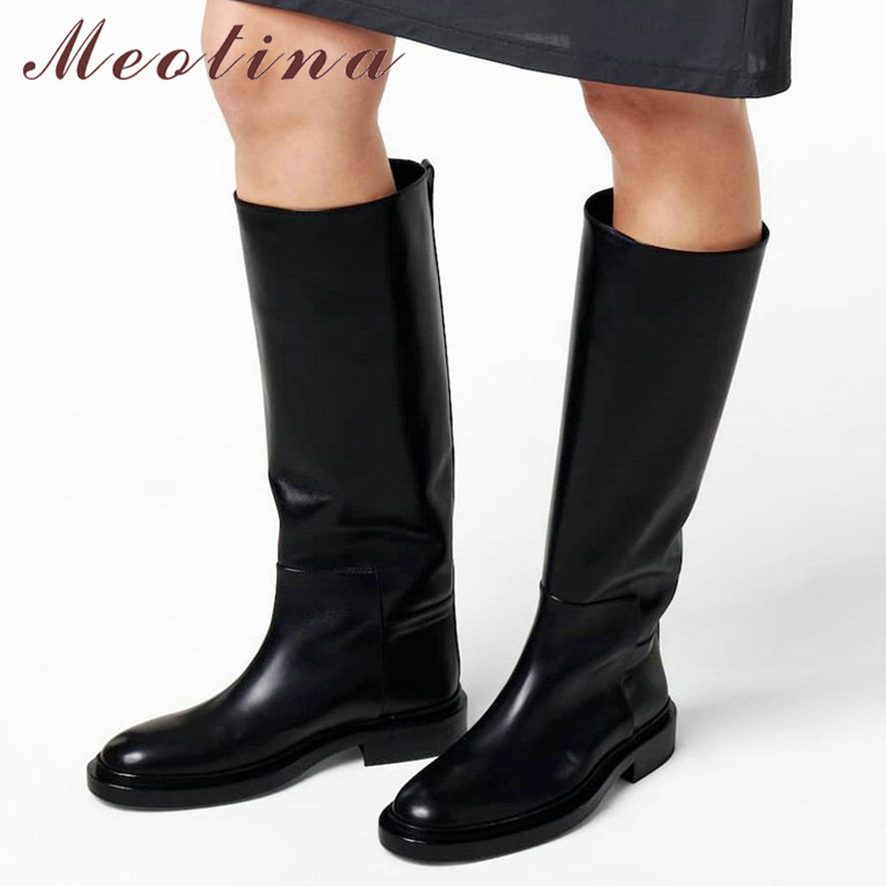 Meotina Women Genuine Leather  - مراجعة Leather Work Flats وسعره