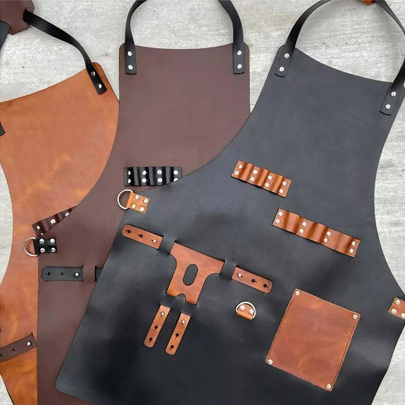 Outdoor PU Leather Apron Outdo - مراجعة Leatherwork Apron وسعره