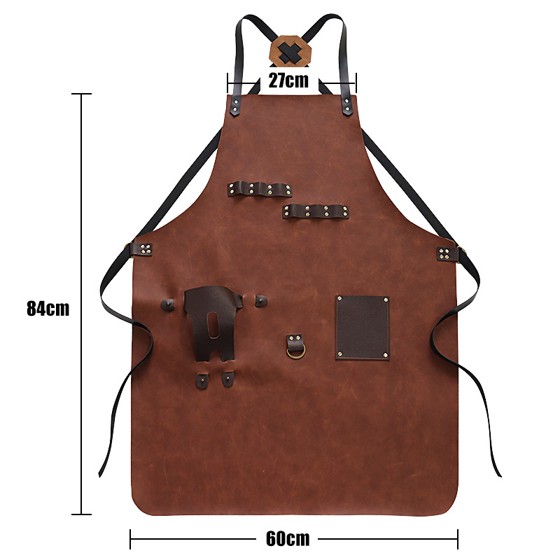 Outdoor PU Leather Apron Outdo - مراجعة Leatherwork Apron وسعره