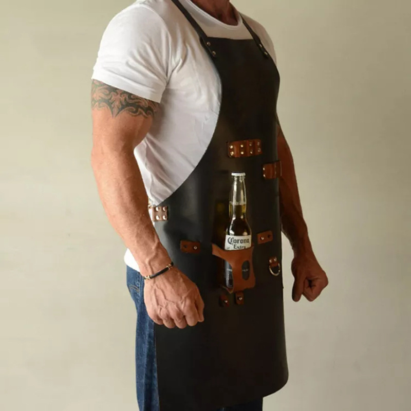 Outdoor PU Leather Apron Outdo - مراجعة Leatherwork Apron وسعره