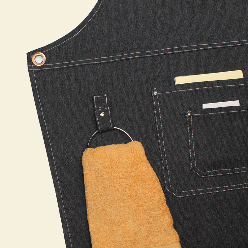 Floral PU Leather Straps Denim - مراجعة Leatherwork Apron وسعره
