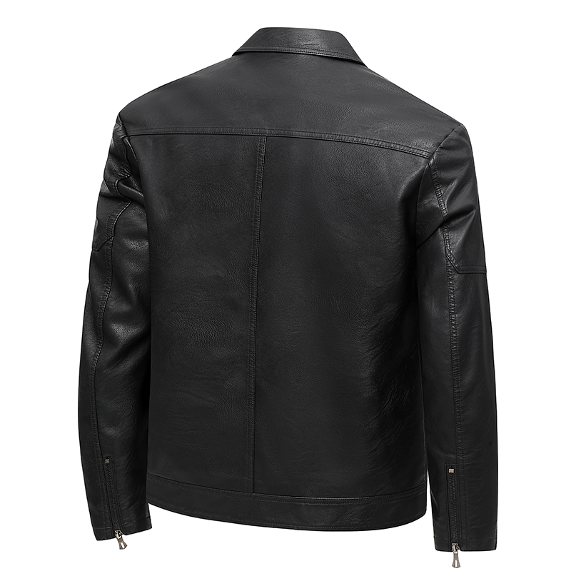 Men's Lapel Leather Jacket Spr - مراجعة Leather Work Jacket Mens وسعره