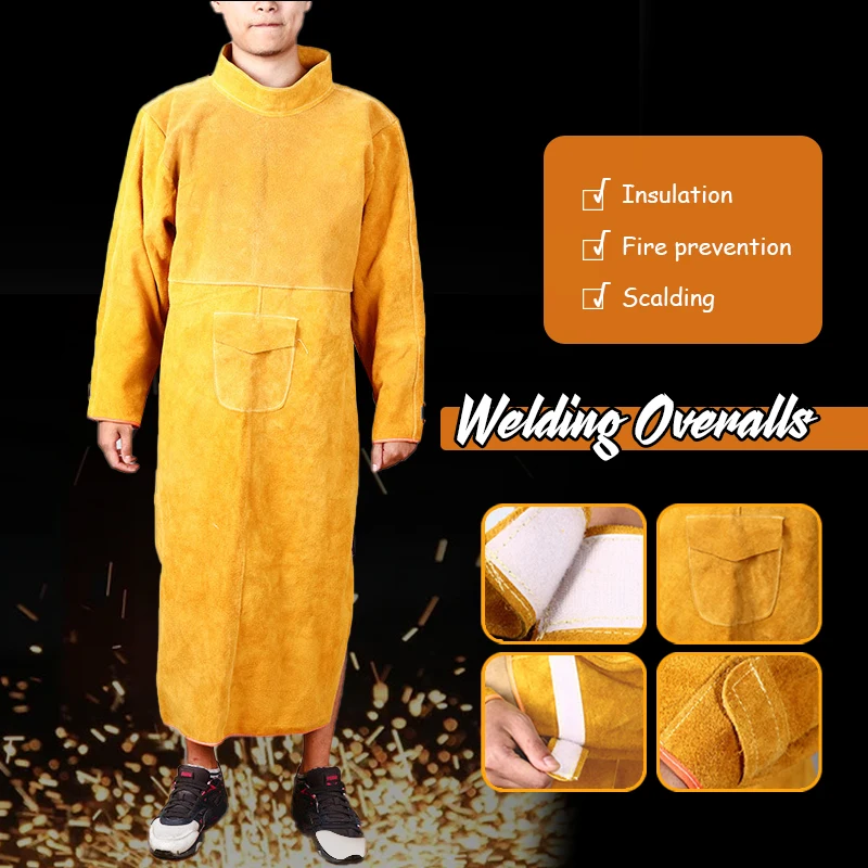 Cowhide Leather Anti-scalding  - مراجعة Leatherwork Apron وسعره