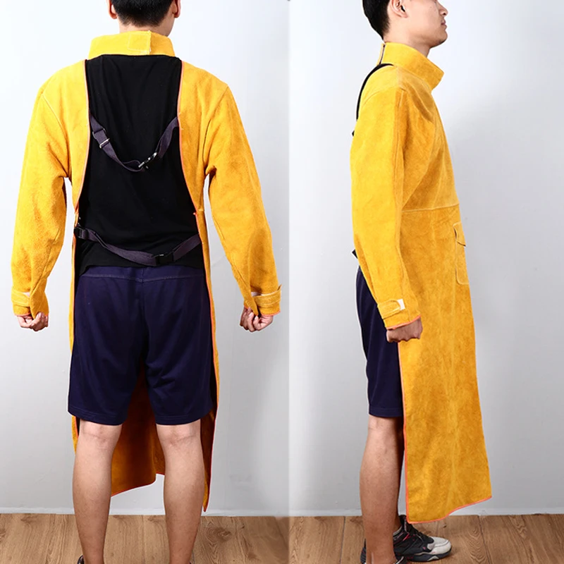 Cowhide Leather Anti-scalding  - مراجعة Leatherwork Apron وسعره