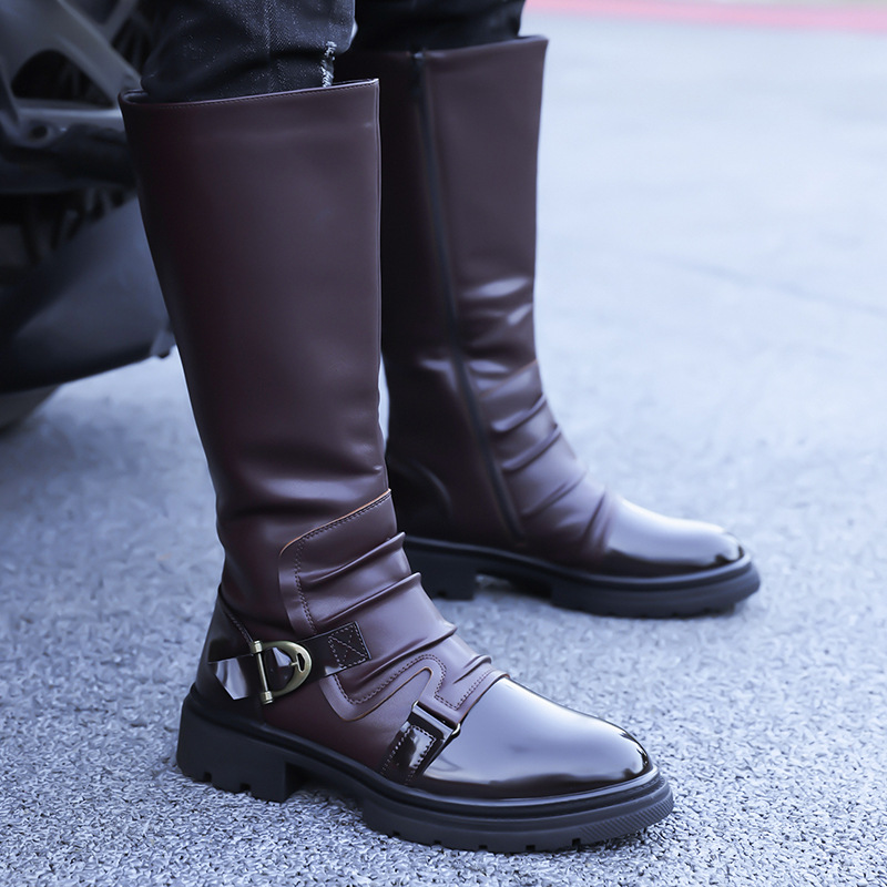 2026 New Men‘s Motorcycle Boot - مراجعة Leather Work Flats وسعره