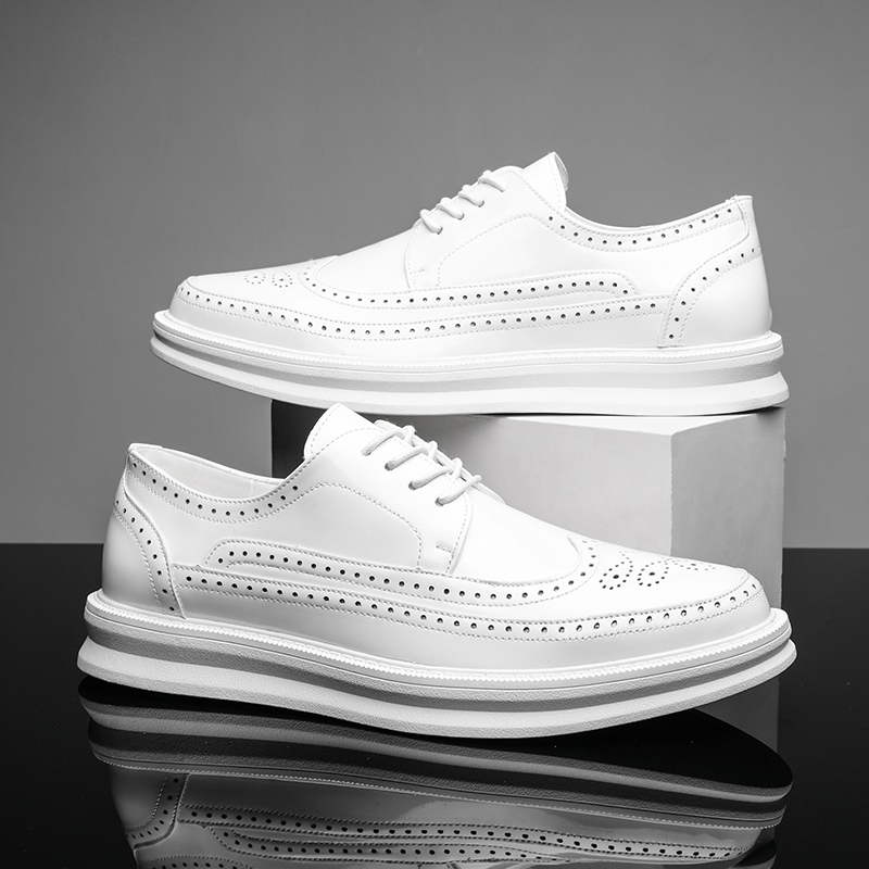 Fashion Derby Leather Men Shoe - مراجعة Leather Work Flats وسعره