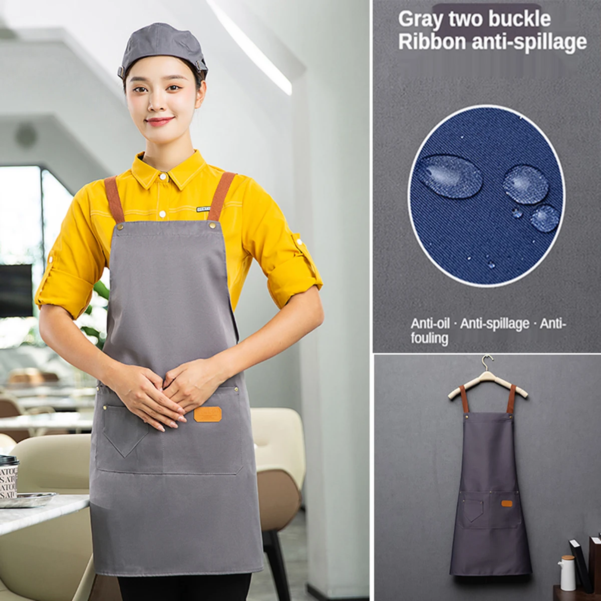 1pcs New Fashion Kitchen Apron - مراجعة Leatherwork Apron وسعره