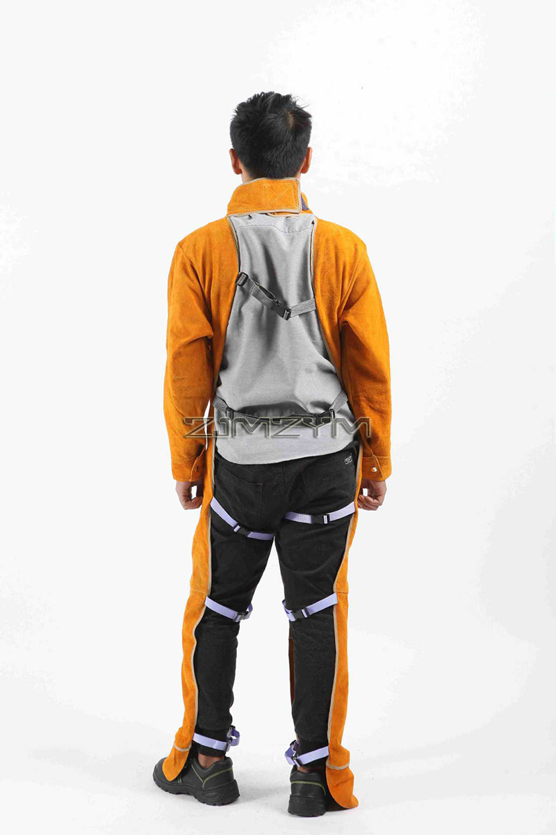 Cowhide Leather Welding Suit W - مراجعة Leatherwork Apron وسعره