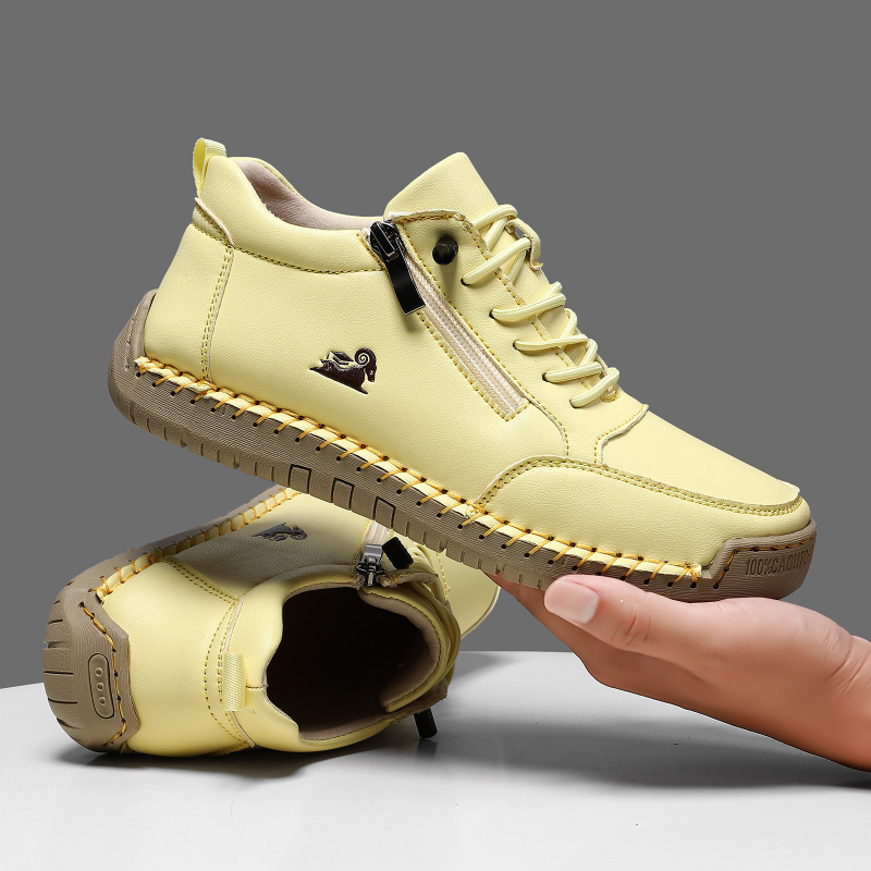 Women's Sneakers Handmade Leat - مراجعة Leather Work Flats وسعره