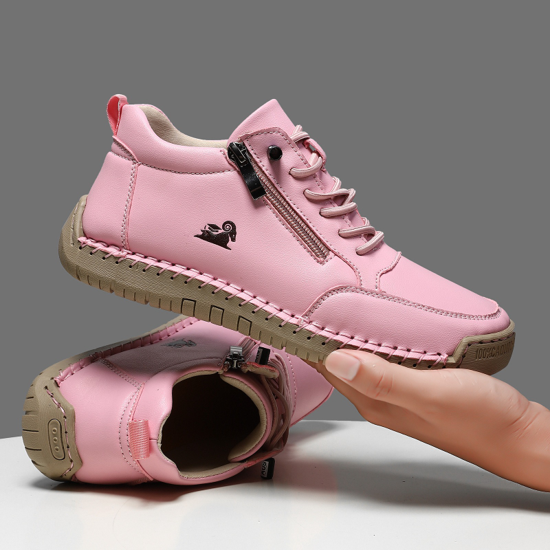 Women's Sneakers Handmade Leat - مراجعة Leather Work Flats وسعره