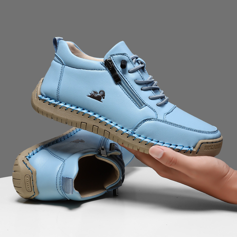 Women's Sneakers Handmade Leat - مراجعة Leather Work Flats وسعره