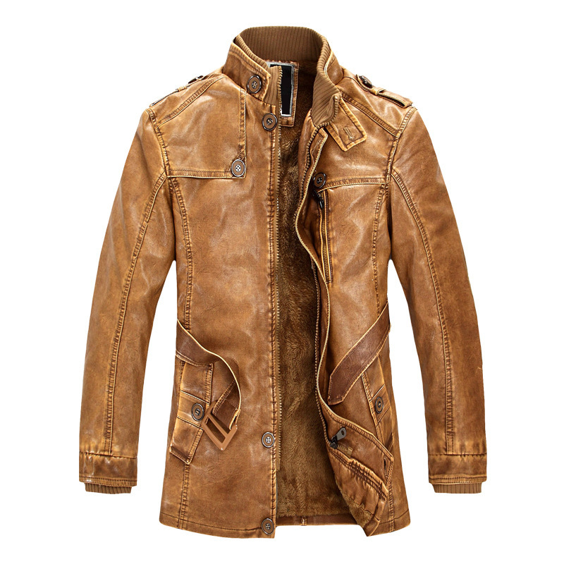 Autumn Motorbike Jacket Men's  - مراجعة Leather Work Jacket Mens وسعره