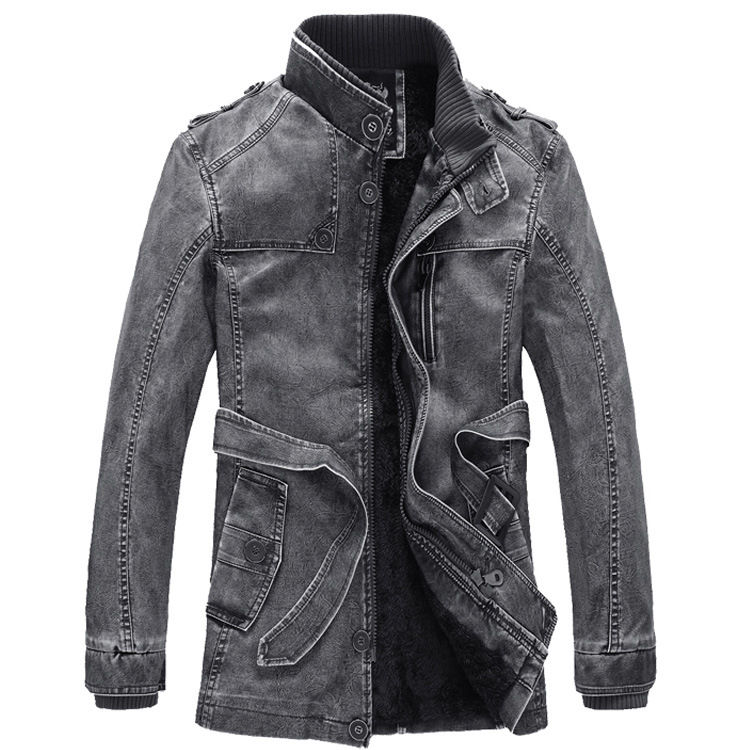 Autumn Motorbike Jacket Men's  - مراجعة Leather Work Jacket Mens وسعره